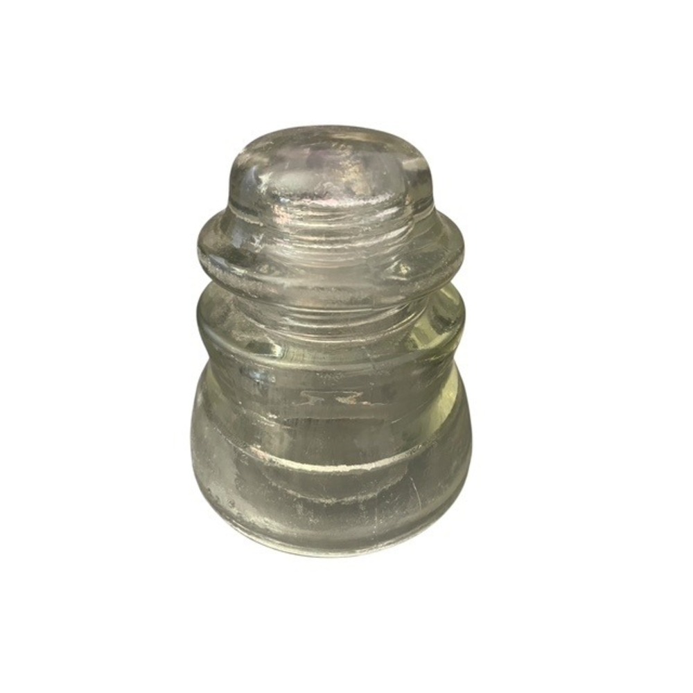 Vintage Hemingray 42 Insulator Clear Glass Telephone Pole Electric Line
